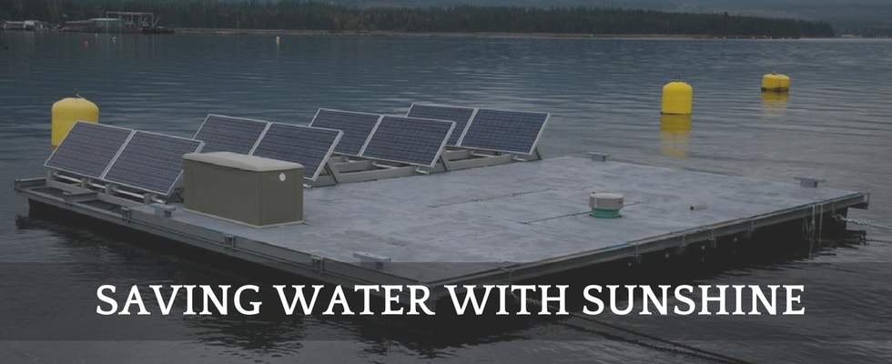 solar panel saves water